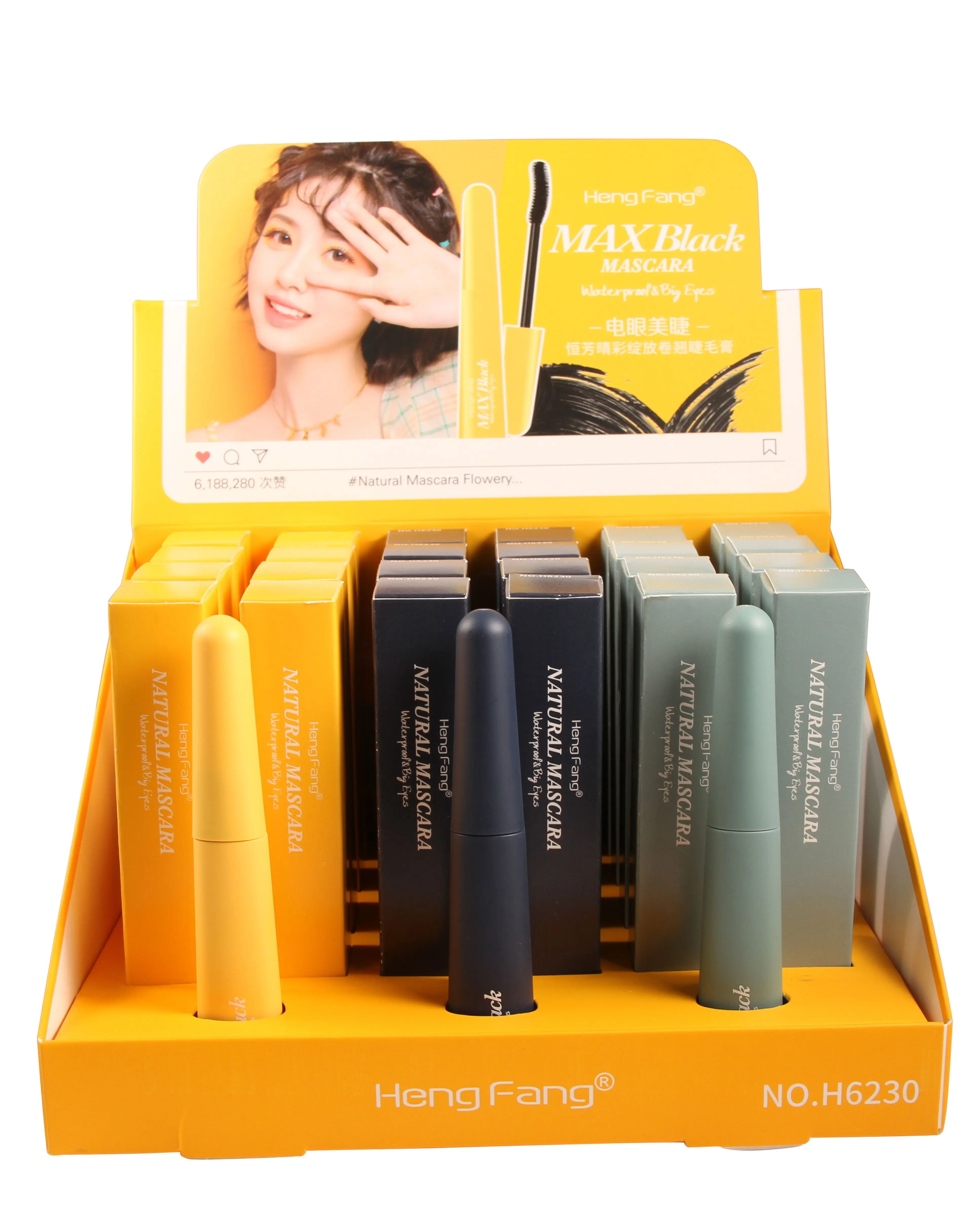 Nice packing Wholesale Custom Private Label 4D Fiber Mascara Curling Thick  Lengthening clear mascara