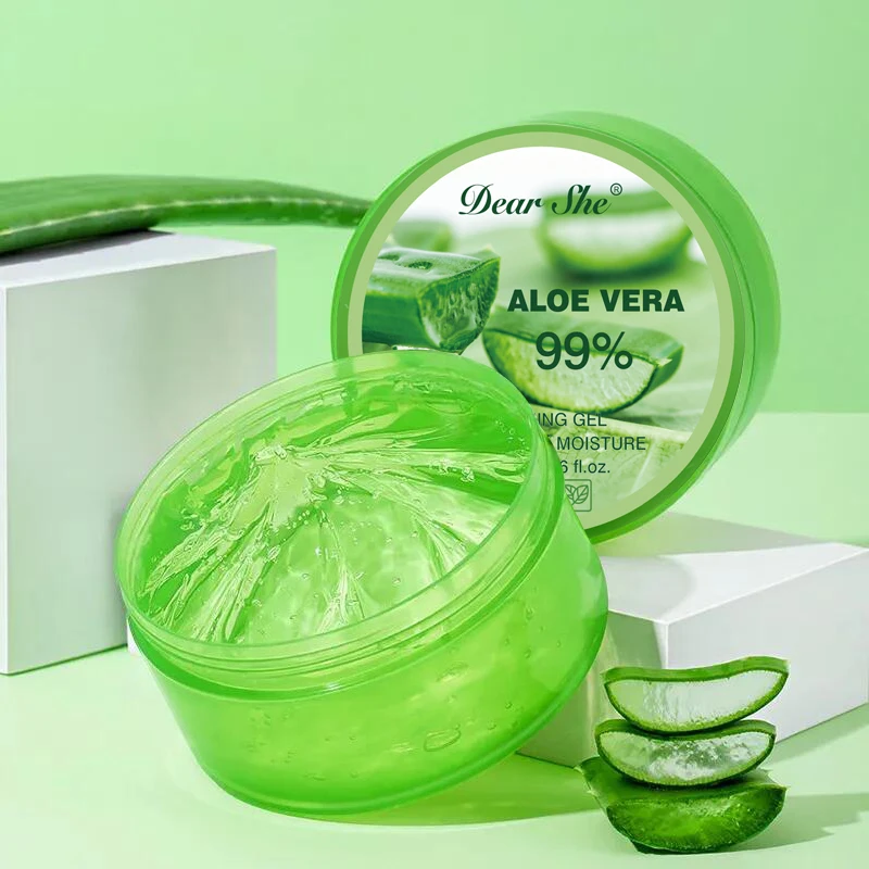 Factory Direct Selling Dear She Natural Plants Soothing Aloe Vera Facial Gel Cream Smoothing Moisturizing Face Skin Care