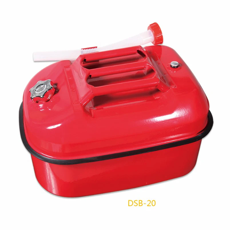 Red 5 10 20 litre Galvanized Jerrry Can for Boat Car Camping Petrol, Fuel Built-in Flexible Spout