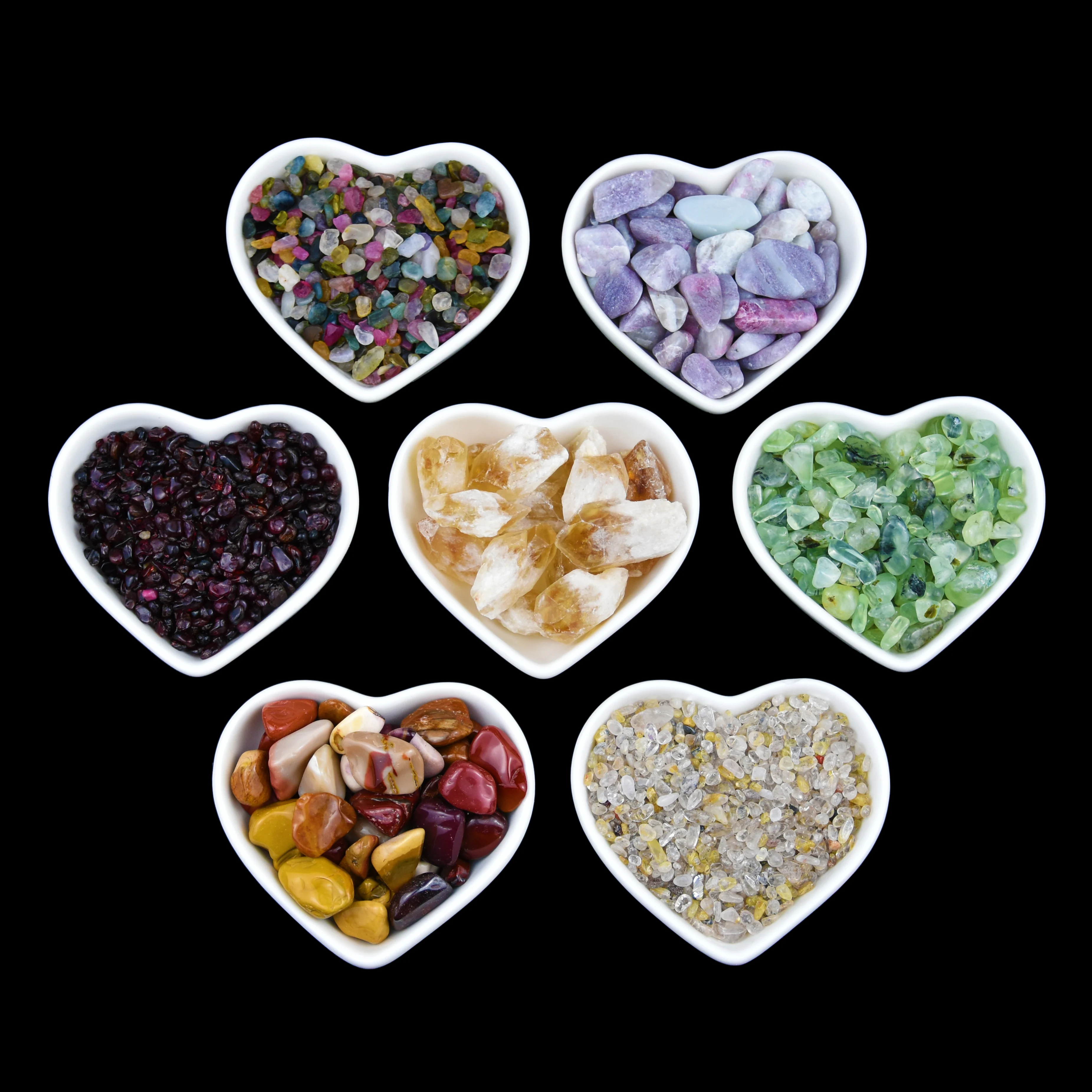 wholesale  kinds of  natural quartz tumbled stone  crystal gravel ruby zoisite crystal chips tumbled