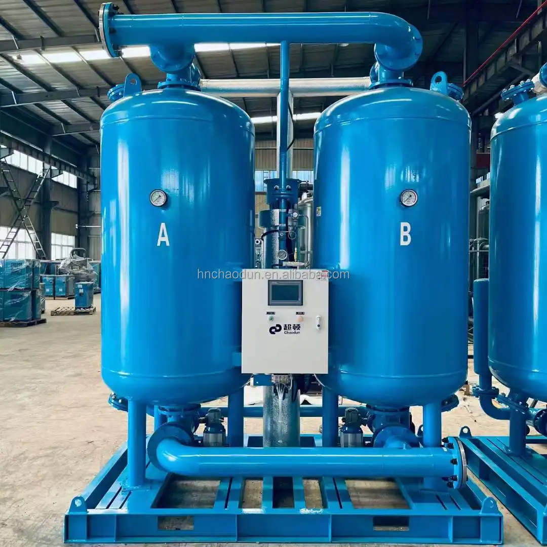Air Flow 75m3/min Low Dew Point -40 Degree  Compressed Air Dryer Regeneration Adsorption Dryer