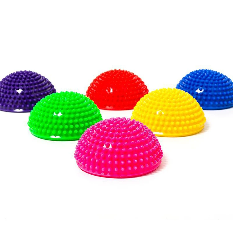 Home Use High Density Anti-slip Spiky Point PVC Yoga Foot Half Massage Gym Ball