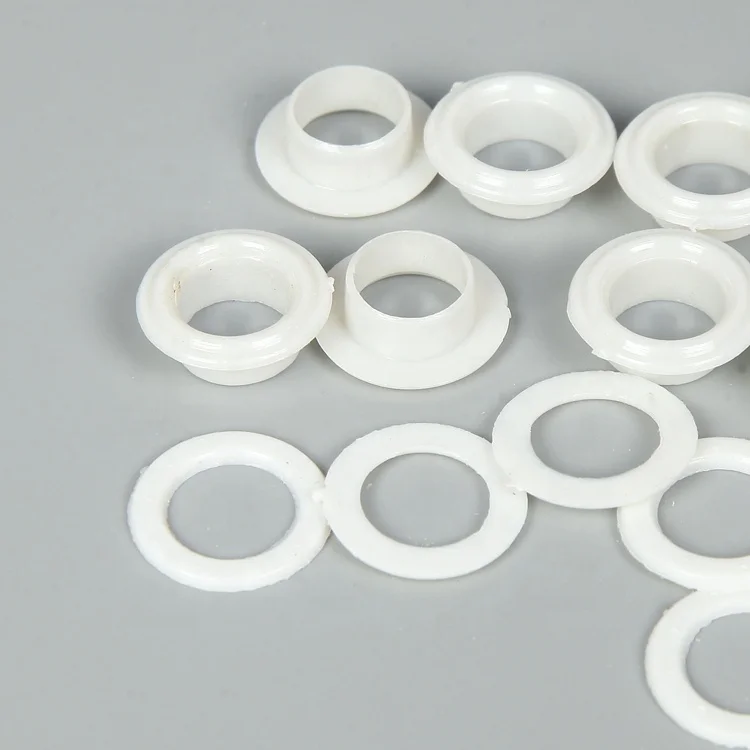 Economical 17mm round ring plastic grommet eyelet for clothes shoes tent garment leather canvas curtain