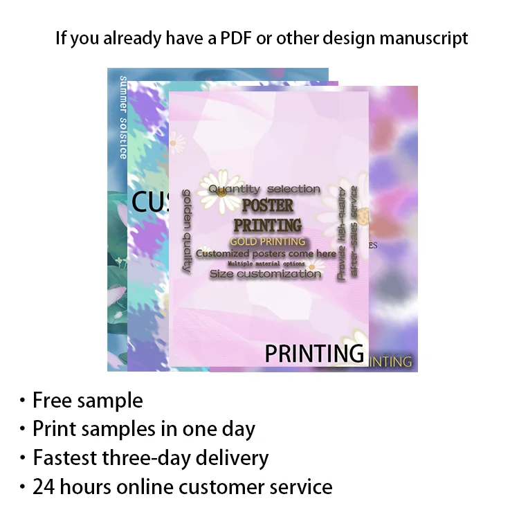 Factory price custom full color movie star 3d burna boy poster printing