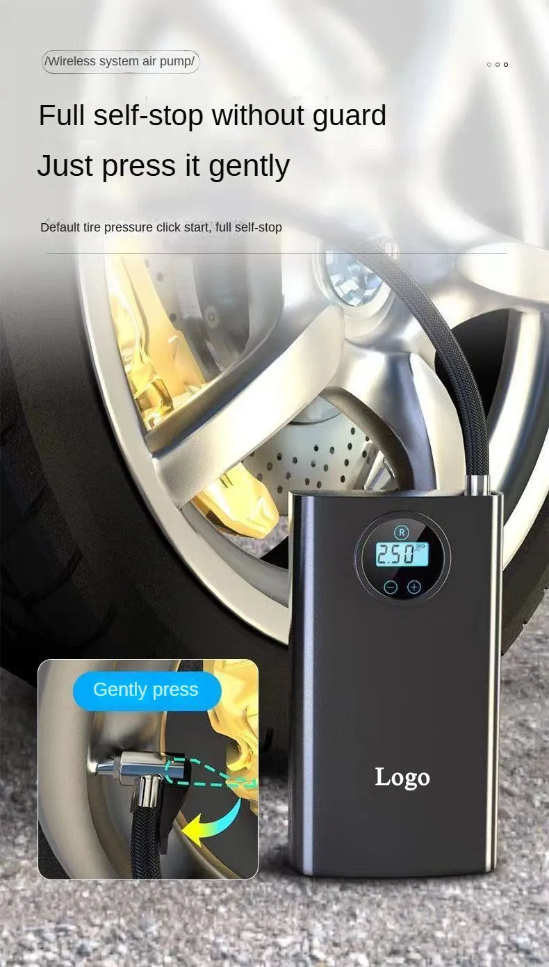 Hot Selling Portable Wireless Air Pump  Battery Car Accessories Electric Car Air Compressor Motorcycle Four Seasons Car Air Pump