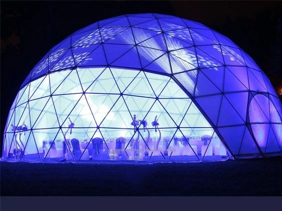 Luxury 20M 25M Diameter Transparent PVC Outdoor Party Event Wedding Igloo Dome Tents For Events 500 1000 People