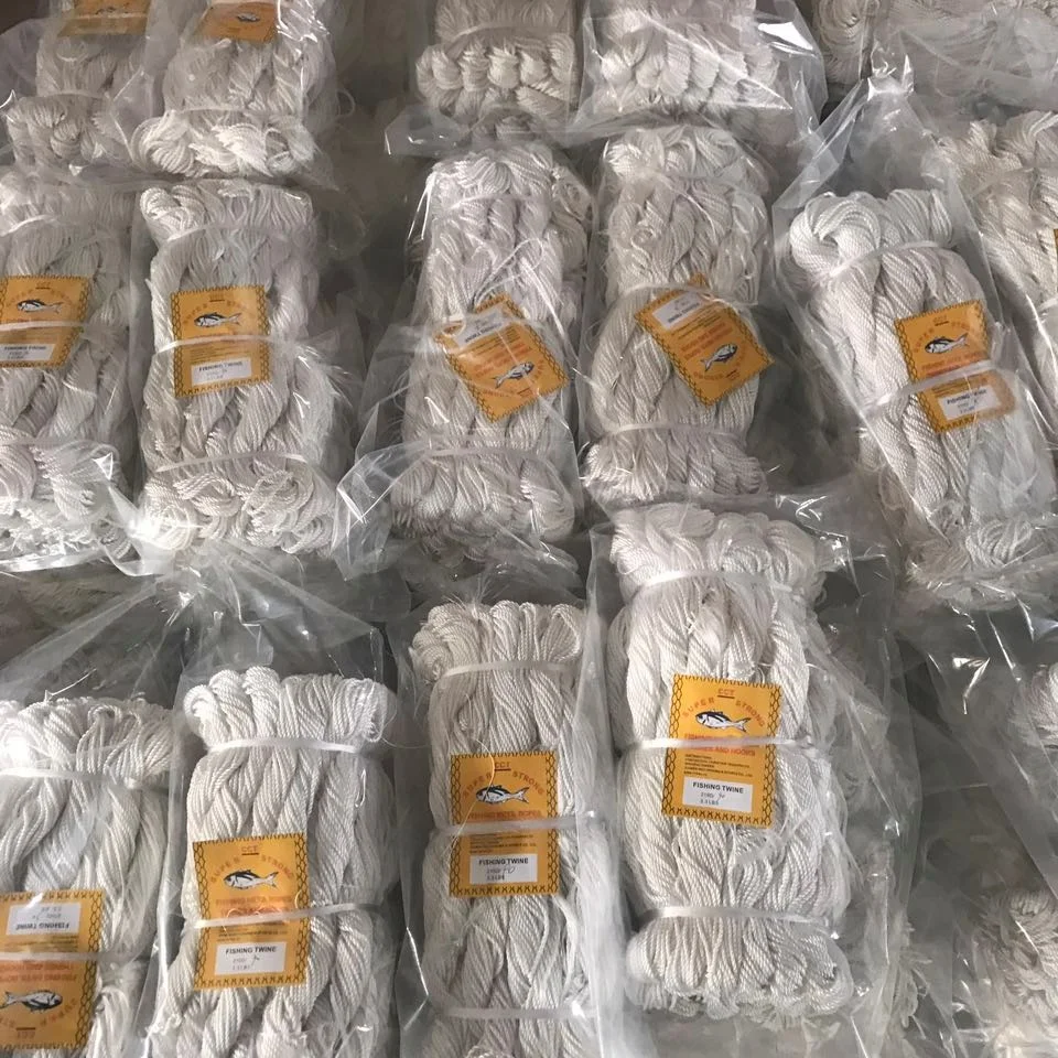 Hot selling multifilament high tenacity 210D nylon fishing net twine 3.5LB in hank