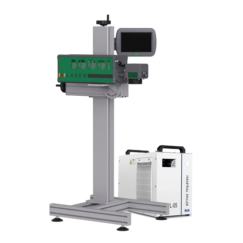 3W 5W 10W UV Flying Laser Marking Machine For Wire PVC Pipe Cable