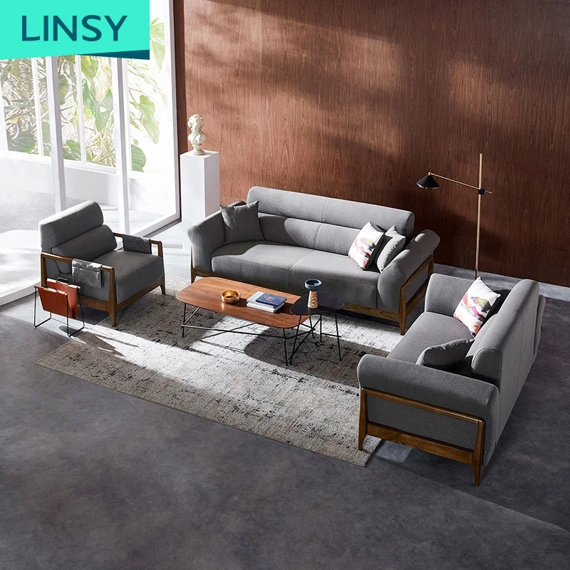 Latest livingroom Furniture Sofa Set Modern Fancy Sofa Wood Luxury