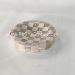 Luxury Natural travertine and onyx mixed color marble ashtray