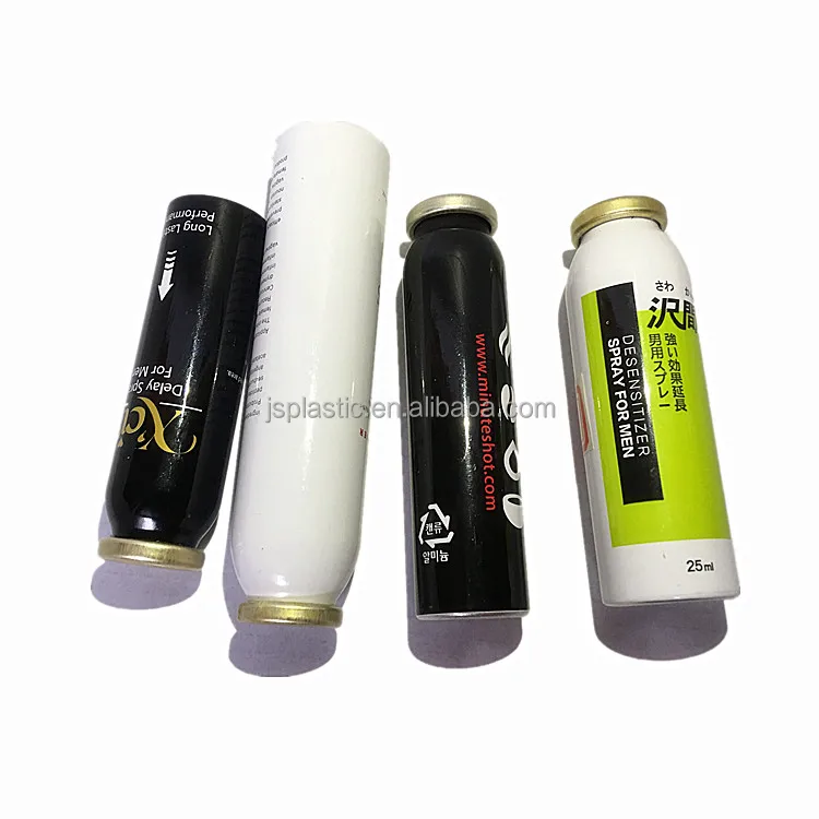 Gold Color empty Aerosol Aluminum Can  Crimping-Machine-For-Aerosol- Spray Cans  air canister with mouth piece  Making Line