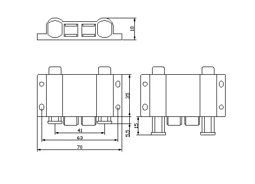 Door Fittings Black Double Magnetic Touch Push Latch Glass Kitchen Cabinets Modern Kitchen Cupboards Hardware