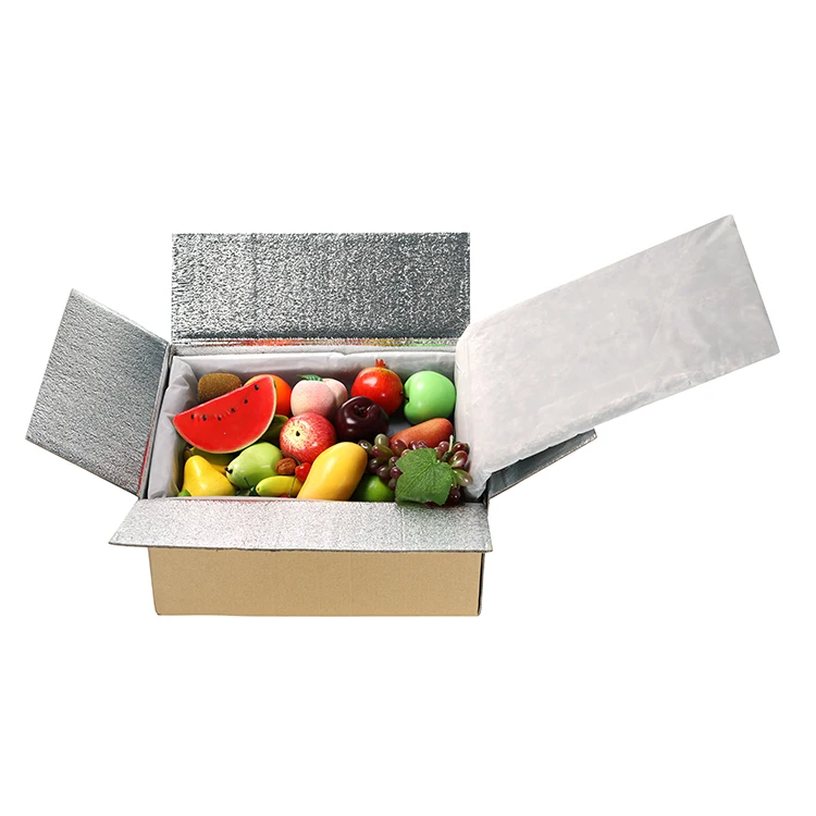 silver custom 100% biodegradable wool box liner thermal insulated bubble mailer for cold chain shipping