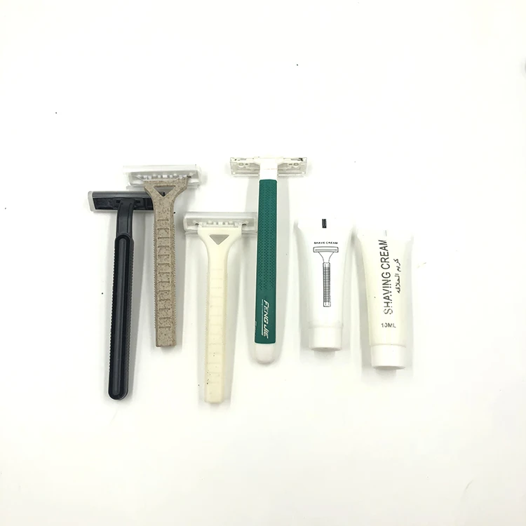 Customized high quality hotel razor disposable shaving kit for hotel