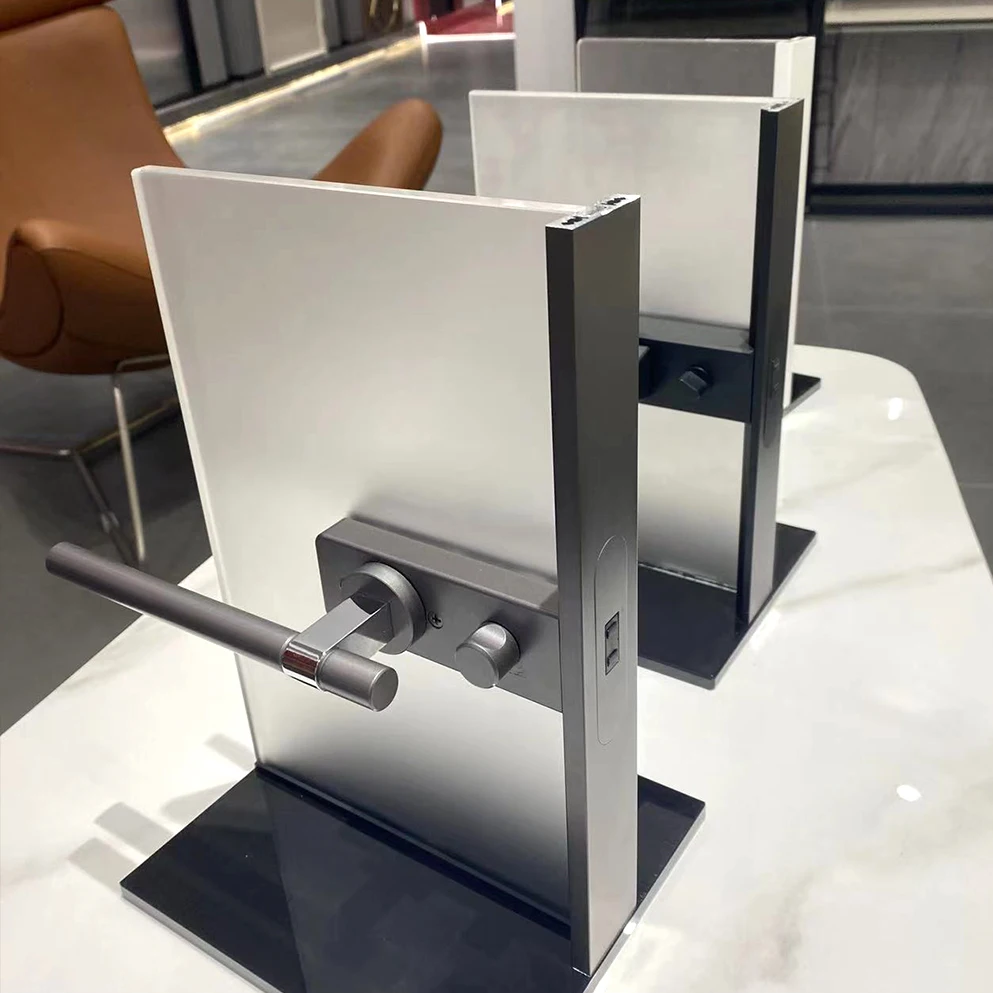 Showcase frame profiles aluminium extrusion sliding door system hanger rail with accessories