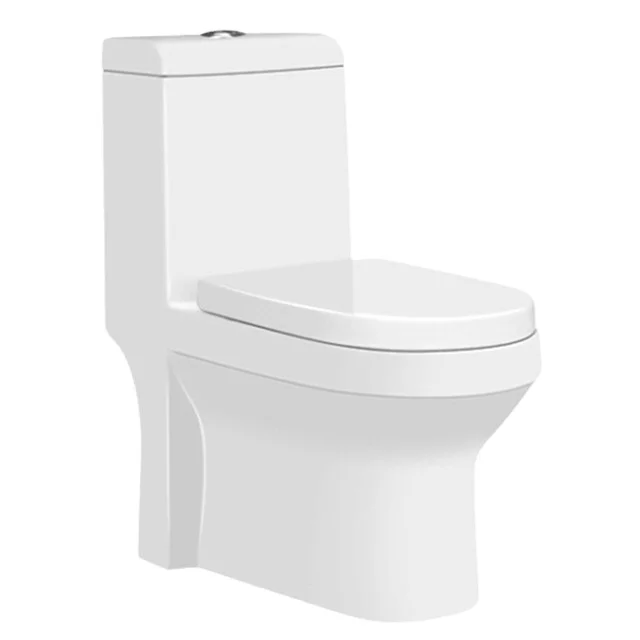
Elegant-design Washdown ceramic white one-piece porcelain toilet design 