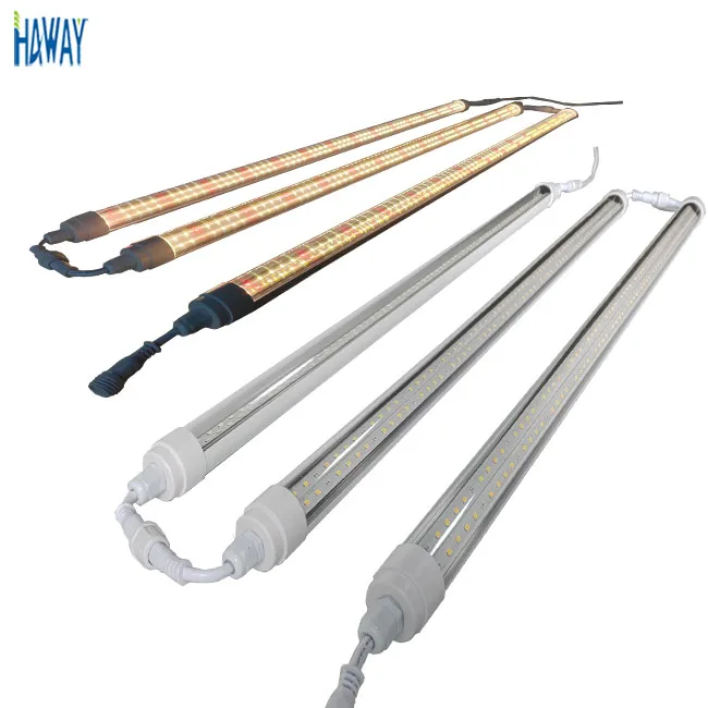 Customized Indoor Greenhouse T5 T8T10 IP65 Waterproof  Veg Seed 3FT Veg Seed Full Spectrum Red Blue  LED Plants Grow Tube Lights