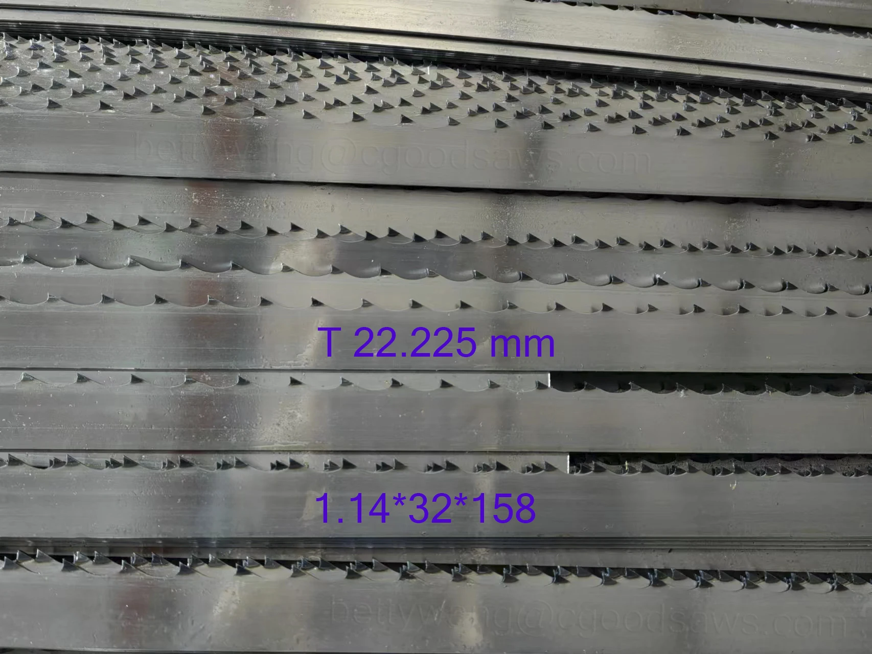 Industrial Wood Furniture Sawmill 4.25m Diameter Double Hard Band Saw Blades Woodworking multi-blade quenched saws