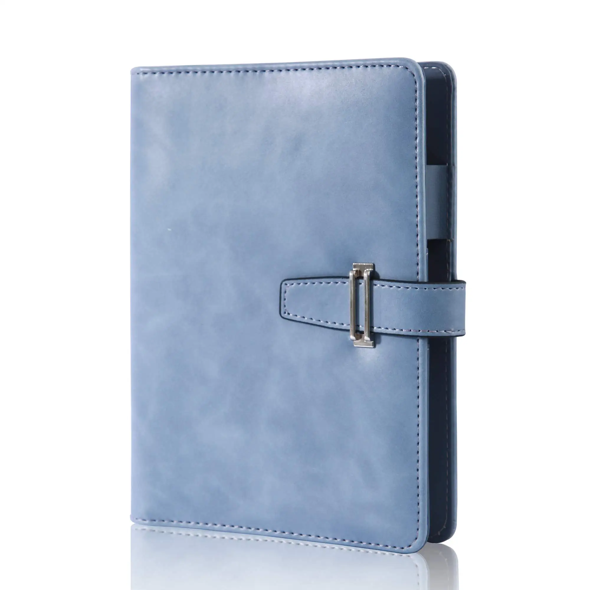 Custom ready stock A5 leather lose leaf blinding notebook saving changes diary
