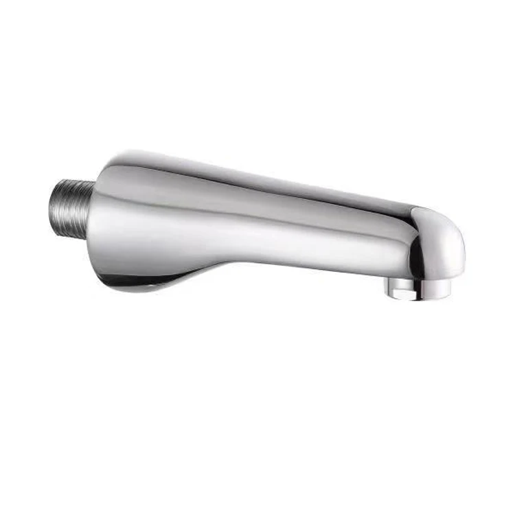 Round Bathroom Fittings Bathtub Spout Chrome Wall Mount Bathtub Copper Bath Spout for Bathroom Wall Concealed Spout