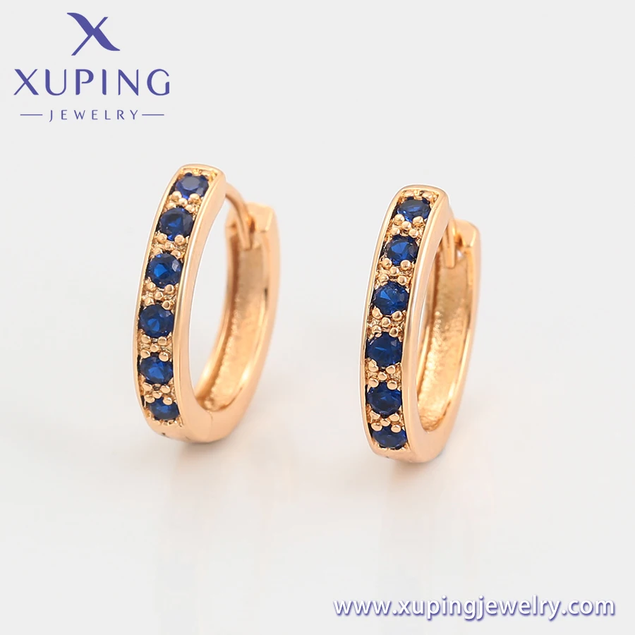 S00013321 Xuping jewelry Exquisite earrings fashion jewelry hot sale earrings row diamond 18K gold earrings