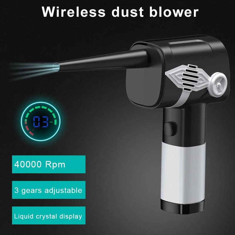 Customizable  Air Duster Keyboard Cleaning Kit Cordless Duster Pet Blower Electric Cordless