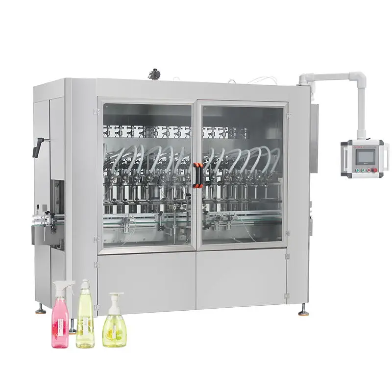 
factory automatic Whipped Cream Ketchup Bottle Chili Sauce Shampoo Jam Servo Filling Sealing Machinery 