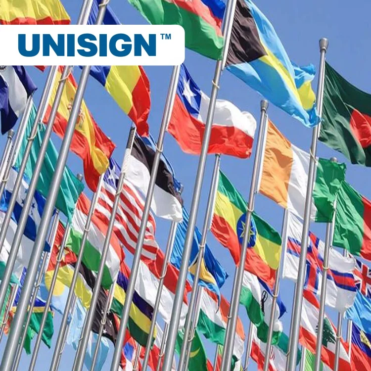 HOT SALE Flag UV Jet Print Double Sided Flag Materials for Promotional Exhibition Event Outdoor Flying Beach Flag