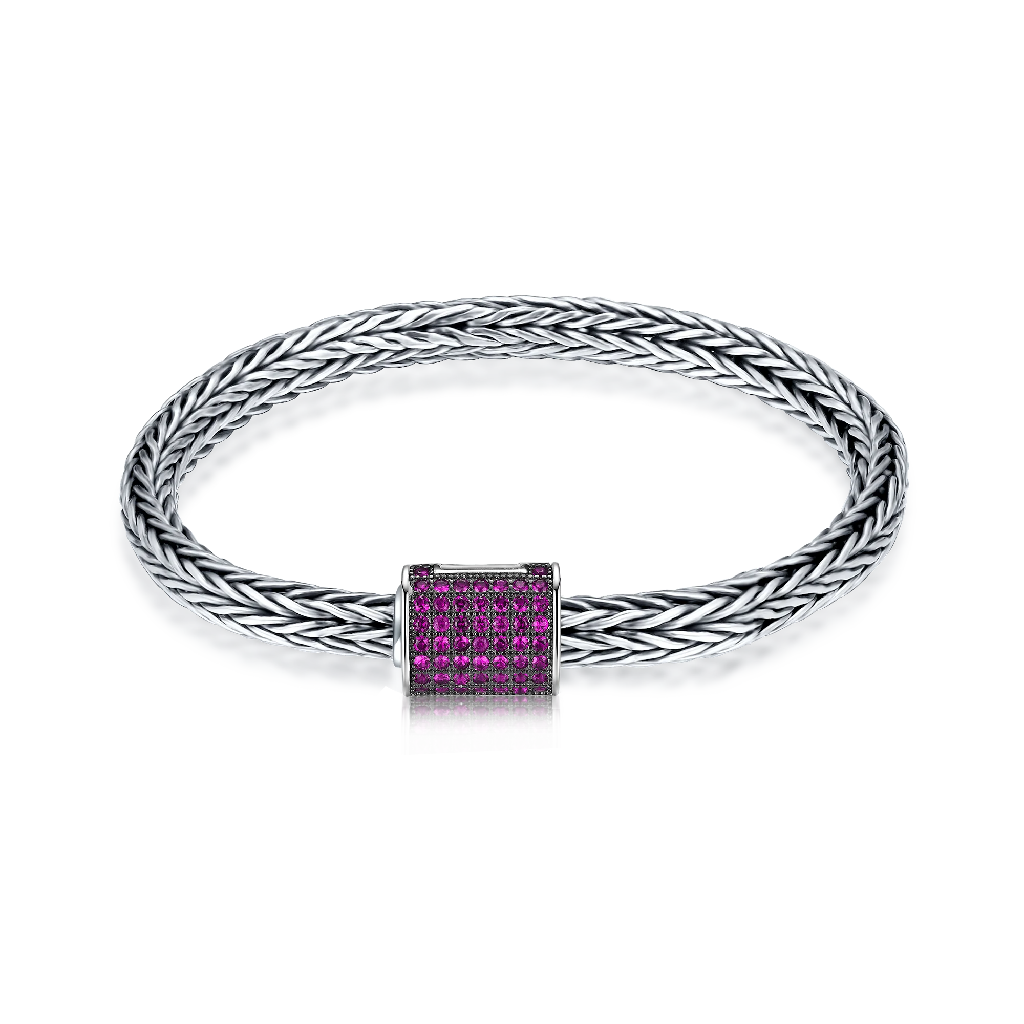 Nickel Free Bali Legacy Heavy Bracelet Braided Tulang Naga Buckle Bracelet Silver 925 Sterling Handmade Foxtail Bracelets