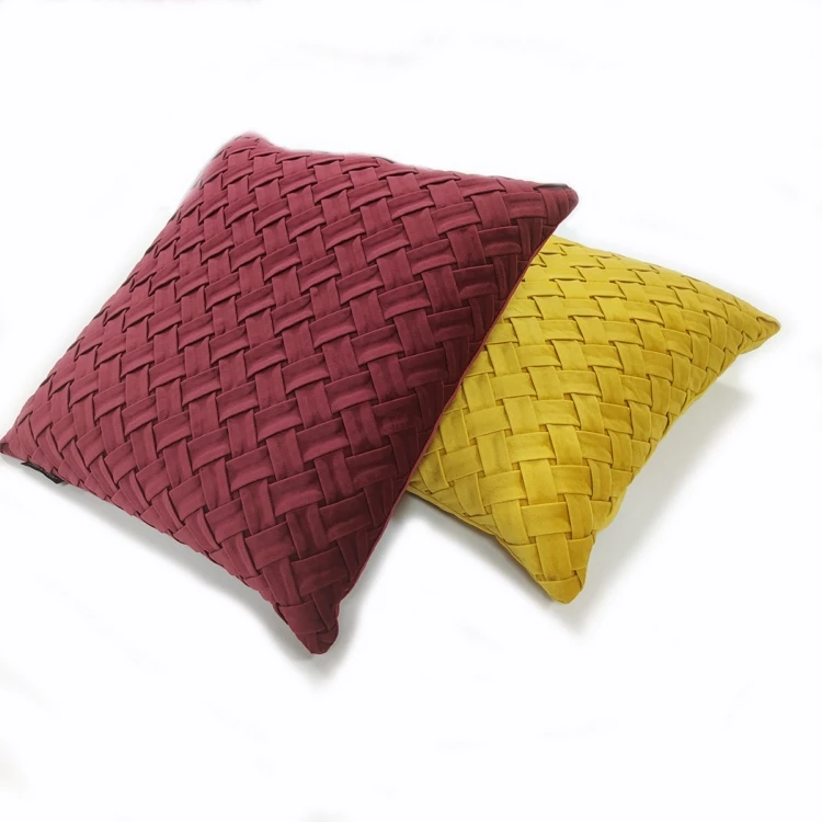 Небольшой минимальный заказ домашняя декоративная подушка 3D прессованная из креповой норковой ткани