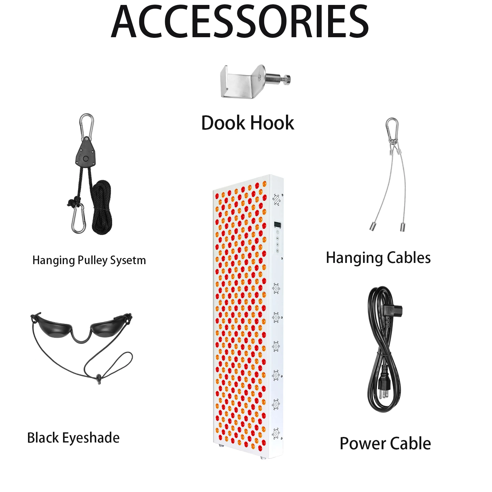 Junneeled High Power Dual Chip 300 leds 630nm 660nm 810nm 850nm 1500W Full Body Red Light Therapy Panel For Salon Sauna Use