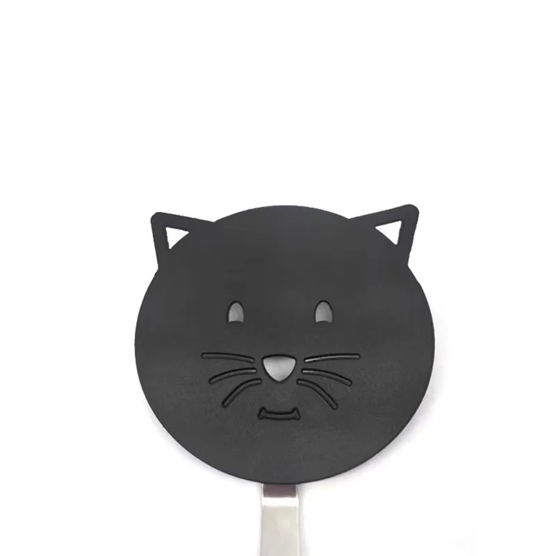 HOT Heat Resistant Cookware Spatula For Fish Egg Pancakes  Cute Cat Shape Non Stick Cooking Nylon Turner