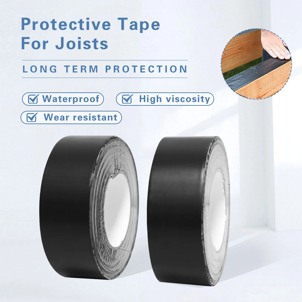 Custom Strong Adhesive Timber Decking Beams Joist Tape Butyl For Protecting Roof Boards From Sun And Corrosion