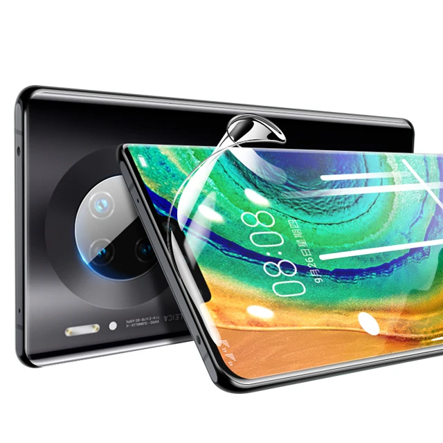 The hydrogel tpu screen protector anti scratch for mobile phone full screen film for huawei mate