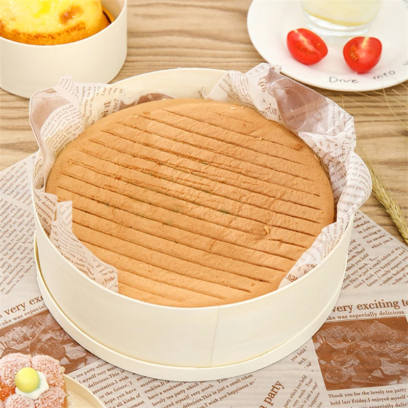 Biodegradable Wooden Round Takeaway Packaging Food Containers Cake Veneer Cheese Grazing Charcuterie Boards Christmas Gift Box