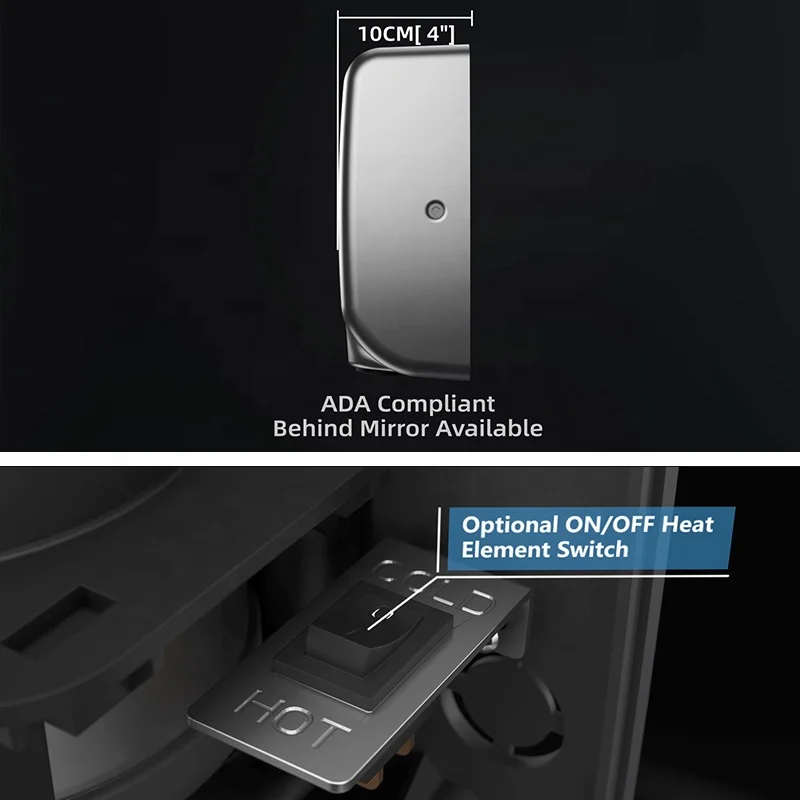 Wholesale Mini Automatic Sensor Hand Drier Commercial Slim Airblade Powerful Jet Hand Dryer