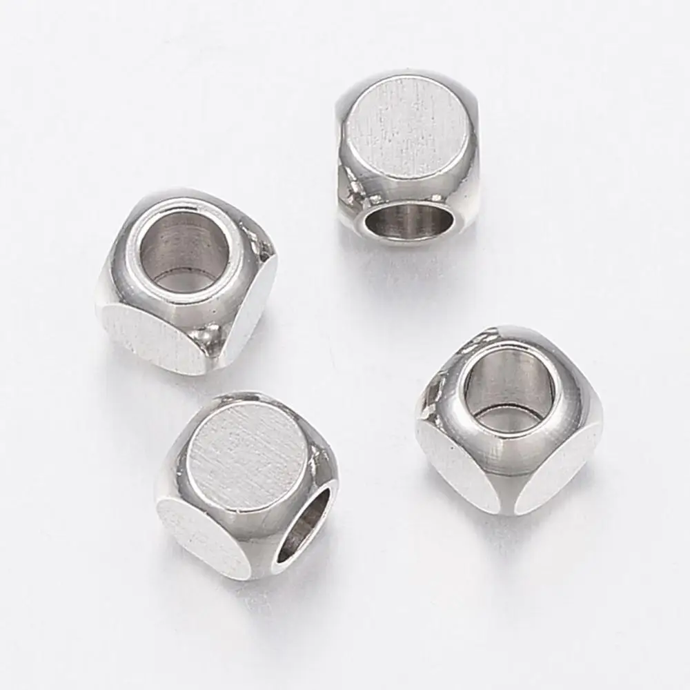 Розничная продажа, продается сумка 20 шт./пакет оригинальный цвет покрытием с большим отверстием нержавеющая сталь spacer бисера для браслета