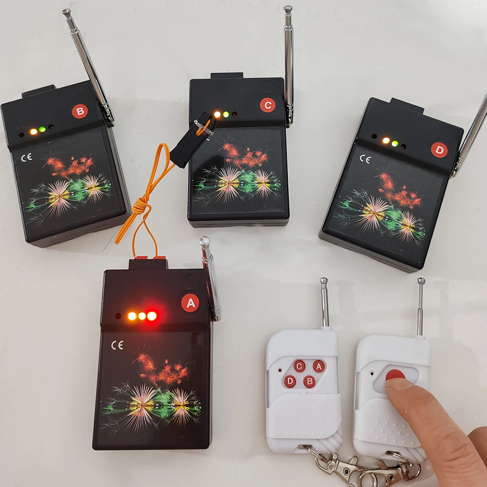 N04 4 Cues Remote Wireless Indoor Stage Controller Rotative Equipment Fireworks Firing System