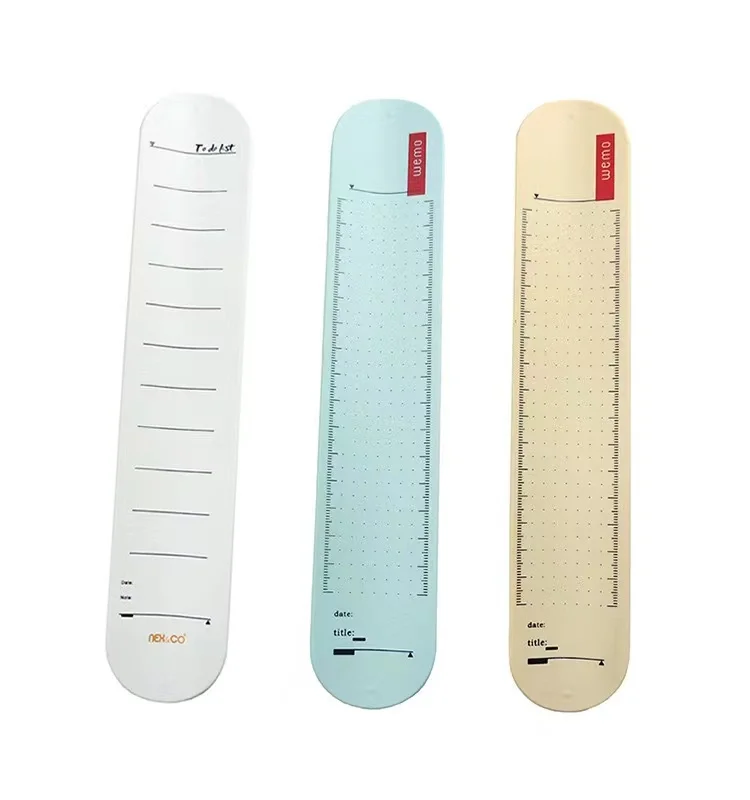 Stationery School Supplies Writable Ruler Silicone Slap Bracelet