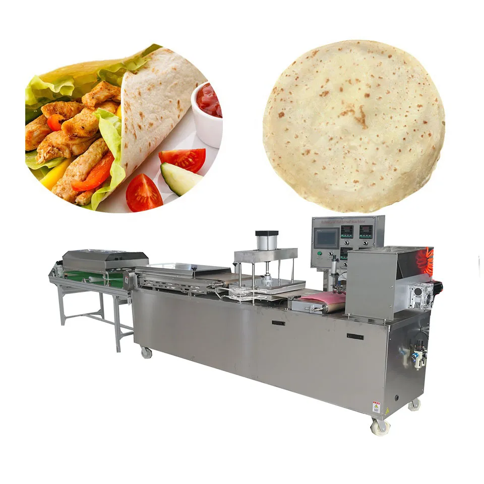 Fully automatic flour tortilla cutter press maker machine