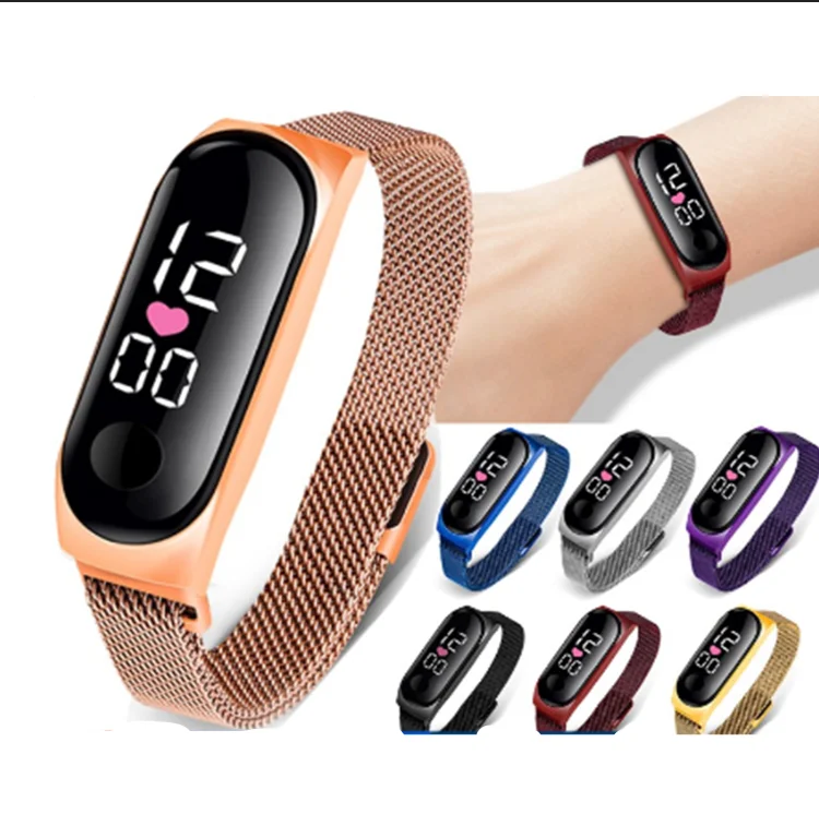 
Kegllect LED Waterproof Touch Digital Watch Creative Megnet Watches Sport Watches 