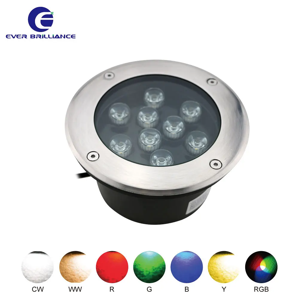 Brightness garden trees up lighting IP65 9W RGB outdoor led inground light