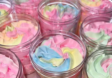 Ice Cream Whipped Body Butter Private Label Moisturizer Pure Skin Lightening Foam Fruit Rainbow Ice Cream Whipped Body Butter