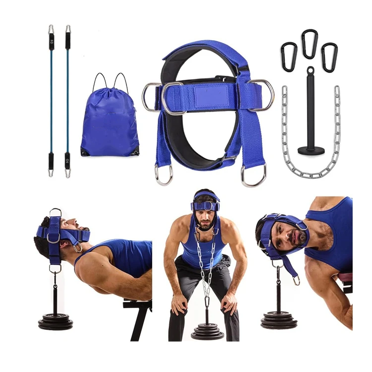 Wellshow Sport Neck Exerciser and Neck Trainer Adjustable Neck Harness Weight Lifting Strengthener Workout Equipment