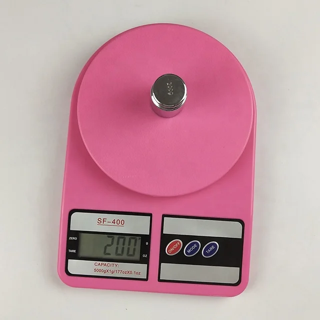 
Foldable Portable Kitchenware Kitchen Digital Weight Scale, Plastic SF-400 10kg Food Scale 