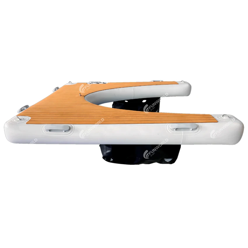 Funworldsport Jet Ski Dock Floating Pontoon Jet Ski Lift Inflatable Dock Drop Stitch
