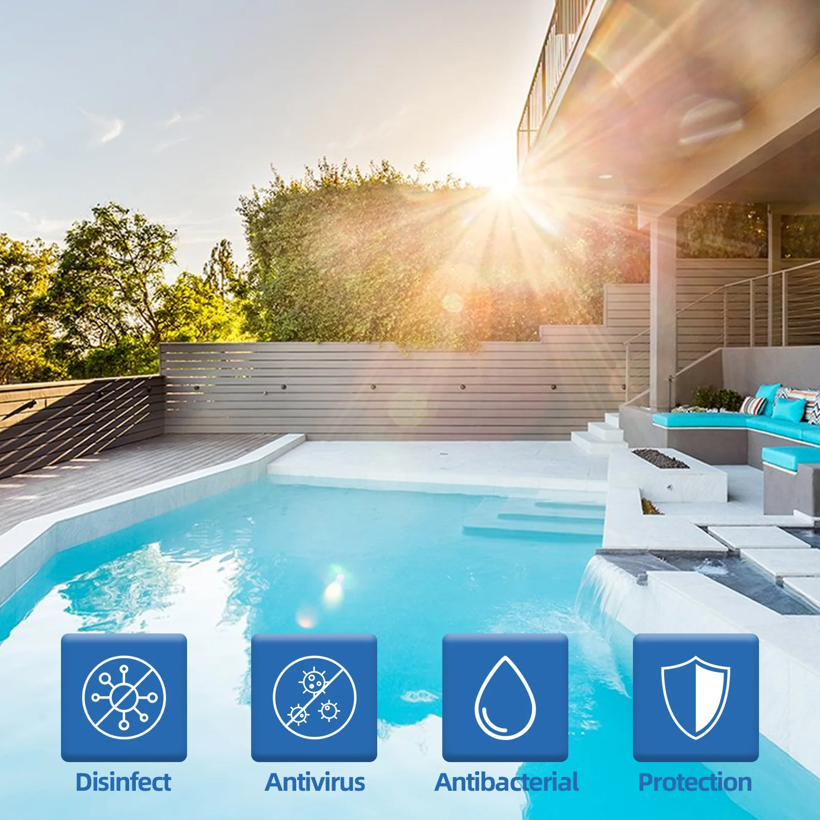 Yegbong Chlorine Tablets Sustainable Dissolve Pool Cleaner Parts Quick Effective Tablet Chlorinator