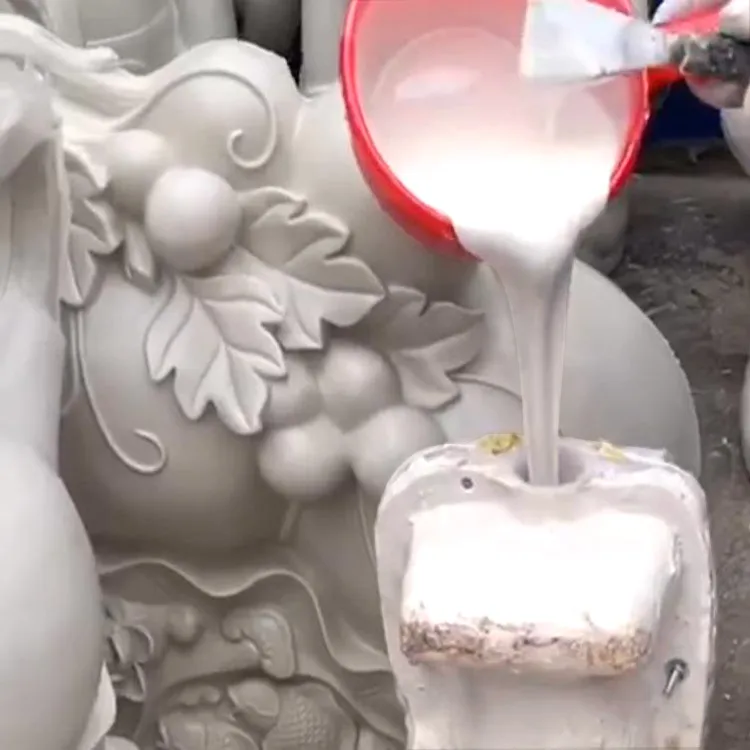 RTV2 room temperature vulcanized silicone rubber is used to make cement gypsum model products Culture stone turning mold glue