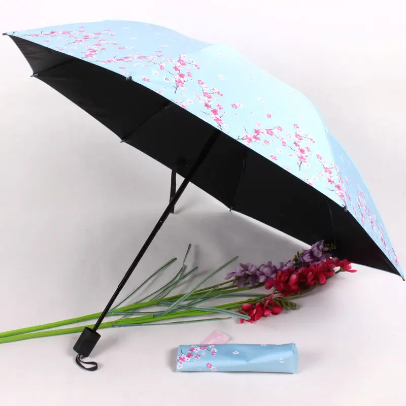 Buy Bulk One Dollar Super Mini Cheapest Umbrella Polyester Fabric without Printing 21 Inch Manual Multi Colors folding umbrella