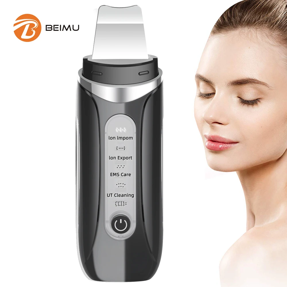 Oem Mini Professional Facial Machine Spatula Care Device Face Ultrasonic Skin Scrubber